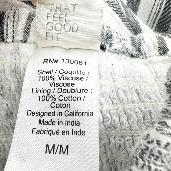 L*Space Riri Wide Leg Jumpsuit Romper in Gray White Stripe Size Medium - Picture 11 of 12